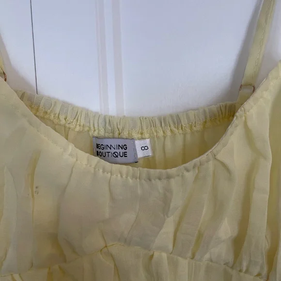 Beginning Boutique Yellow Cami Top - Picture 6 of 7